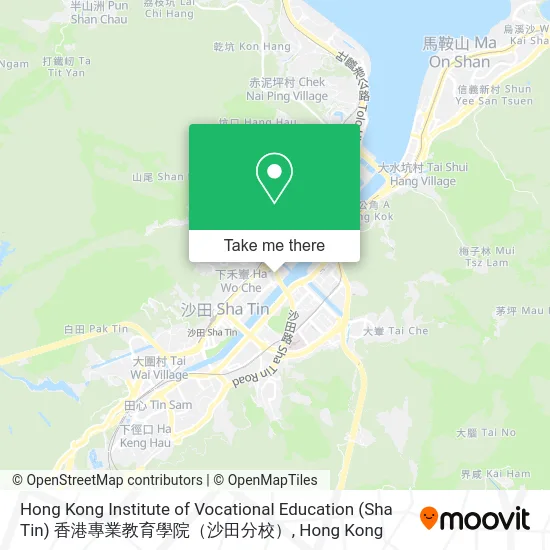 Hong Kong Institute of Vocational Education (Sha Tin) 香港專業教育學院（沙田分校） map