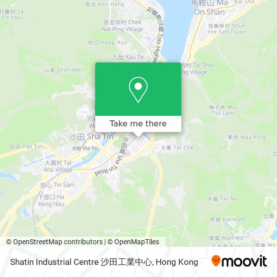 Shatin Industrial Centre 沙田工業中心 map