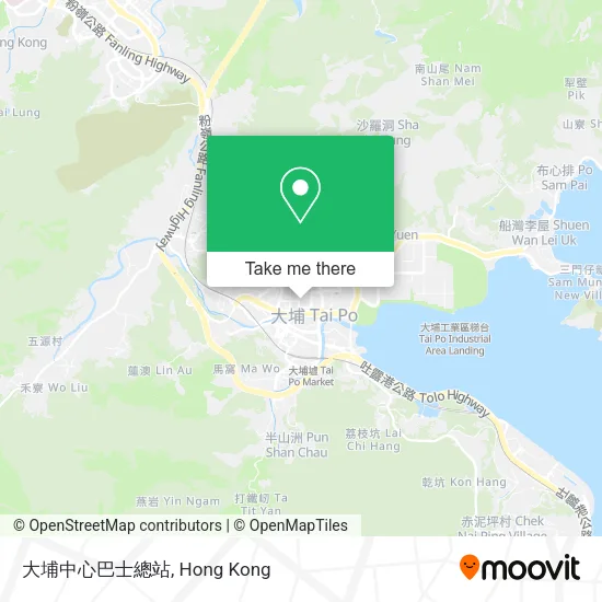 大埔中心巴士總站 map