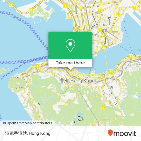 港鐵香港站 map