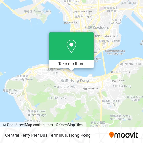Central Ferry Pier Bus Terminus map