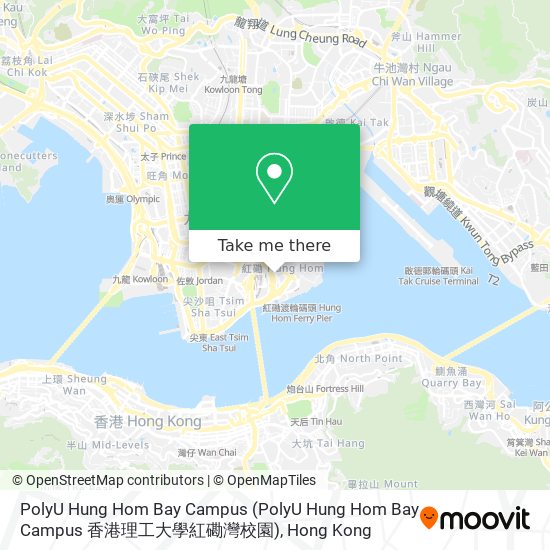 PolyU Hung Hom Bay Campus map