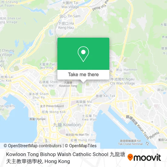 Kowloon Tong Bishop Walsh Catholic School 九龍塘天主教華德學校 map
