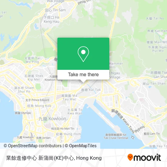 業餘進修中心 新蒲崗(KE)中心地圖