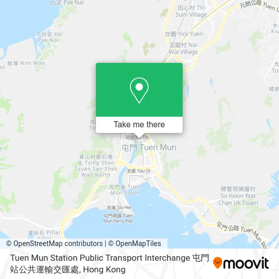Tuen Mun Station Public Transport Interchange 屯門站公共運輸交匯處 map