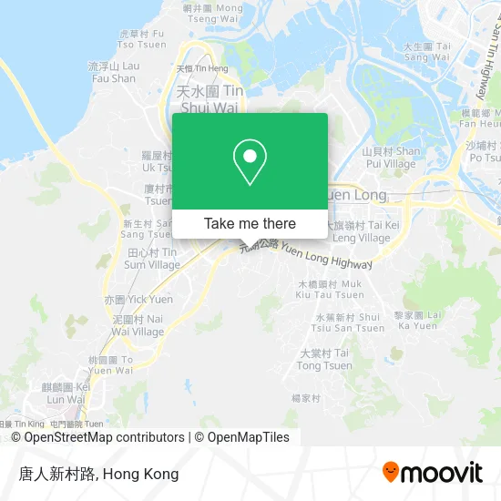 唐人新村路地圖