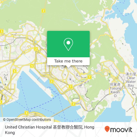 United Christian Hospital 基督教聯合醫院 map