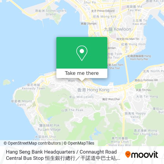 Hang Seng Bank Headquarters / Connaught Road Central Bus Stop 恒生銀行總行／干諾道中巴士站 map
