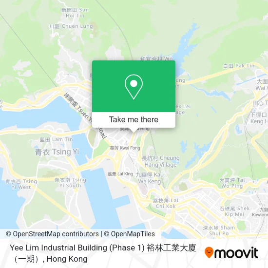 Yee Lim Industrial Building (Phase 1) 裕林工業大廈（一期）地圖