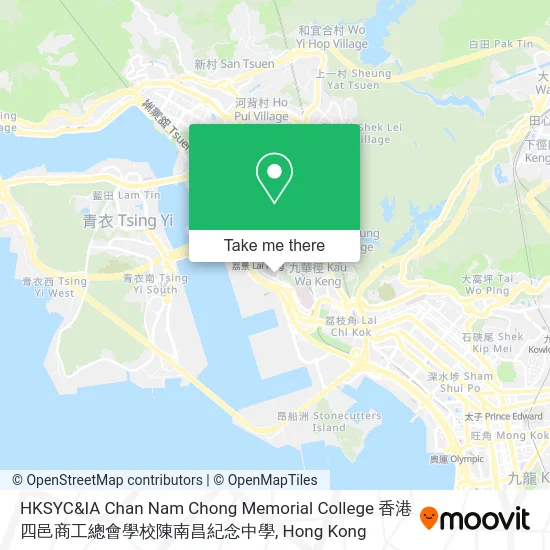 HKSYC&IA Chan Nam Chong Memorial College 香港四邑商工總會學校陳南昌紀念中學 map