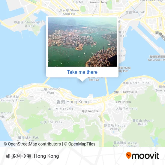 維多利亞港地圖