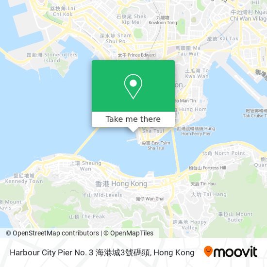 Harbour City Pier No. 3 海港城3號碼頭 map