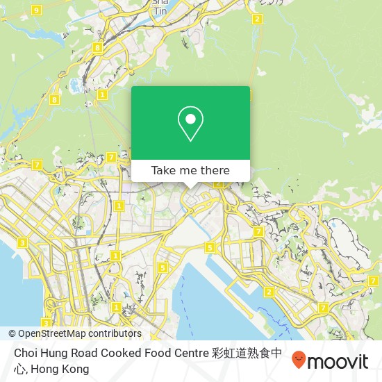 Choi Hung Road Cooked Food Centre 彩虹道熟食中心地圖