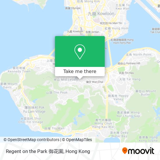 Regent on the Park 御花園 map