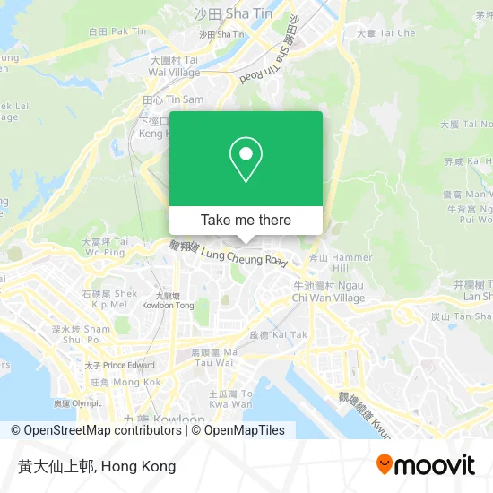 黃大仙上邨地圖