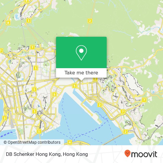 DB Schenker Hong Kong map