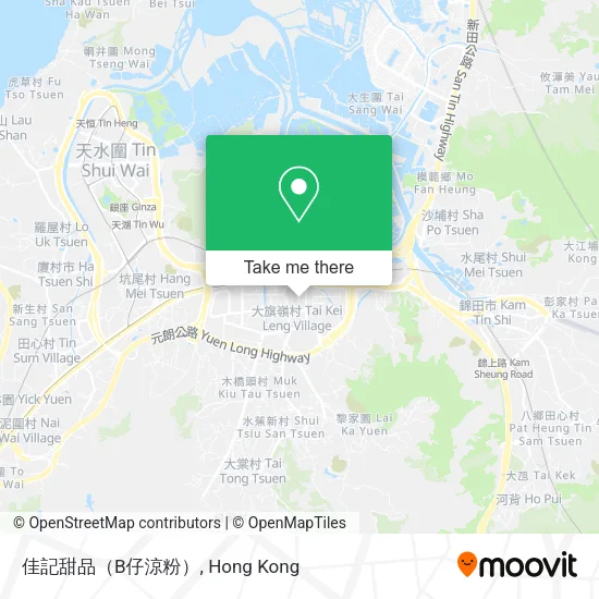 佳記甜品（B仔涼粉）地圖
