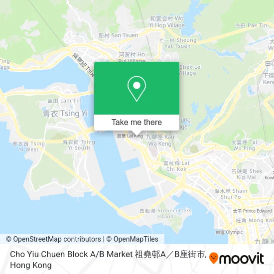 Cho Yiu Chuen Block A / B Market 祖堯邨A／B座街市地圖
