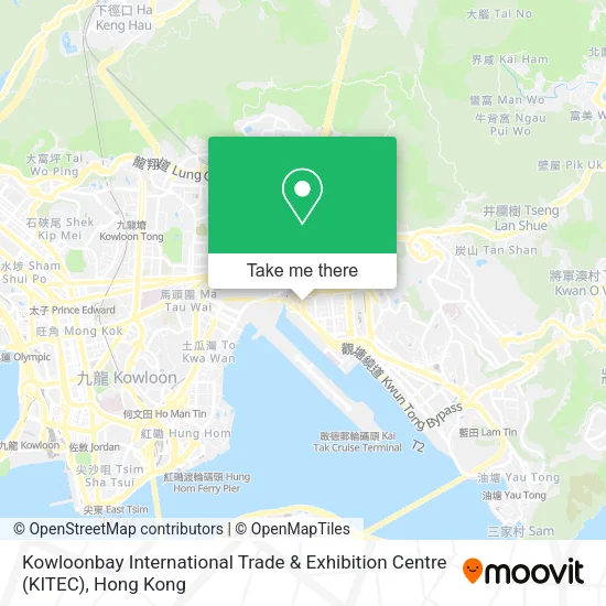 Kowloonbay International Trade & Exhibition Centre (KITEC)地圖