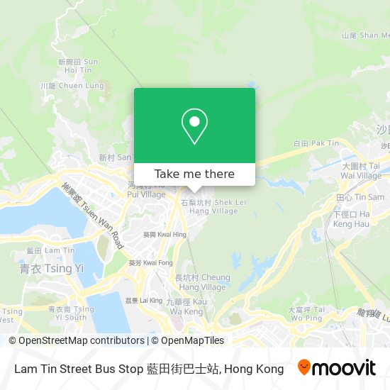 Lam Tin Street Bus Stop 藍田街巴士站 map