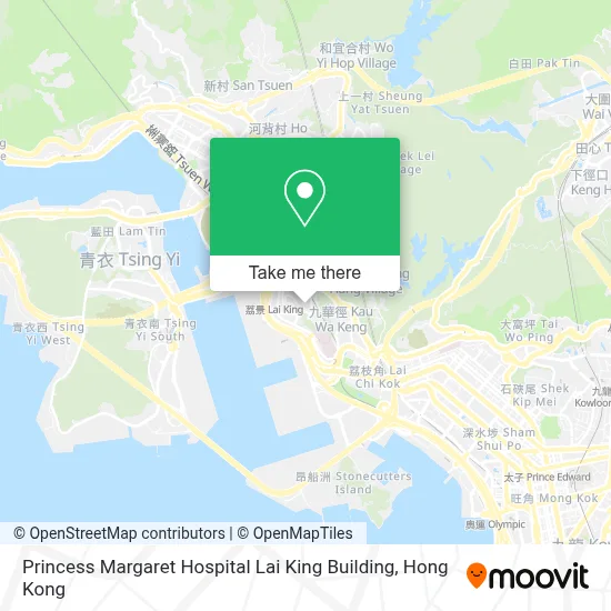 Princess Margaret Hospital Lai King Building 瑪嘉烈醫院荔景大樓 map