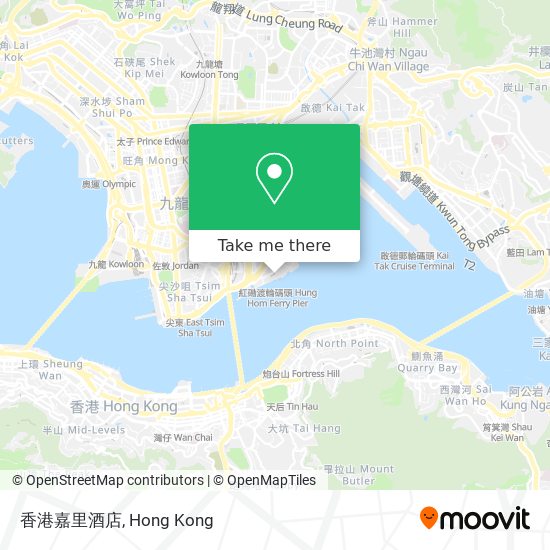 香港嘉里酒店 map