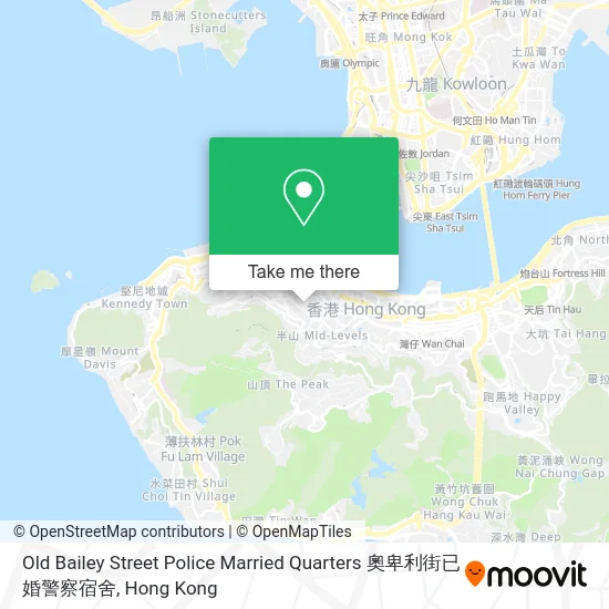 Old Bailey Street Police Married Quarters 奧卑利街已婚警察宿舍 map