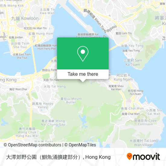 大潭郊野公園（鰂魚涌擴建部分）地圖