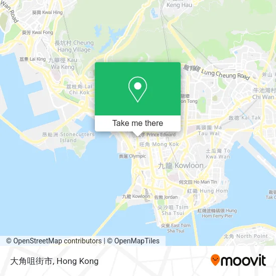 大角咀街市地圖
