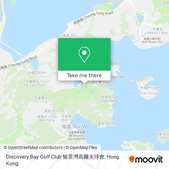 Discovery Bay Golf Club 愉景灣高爾夫球會 map