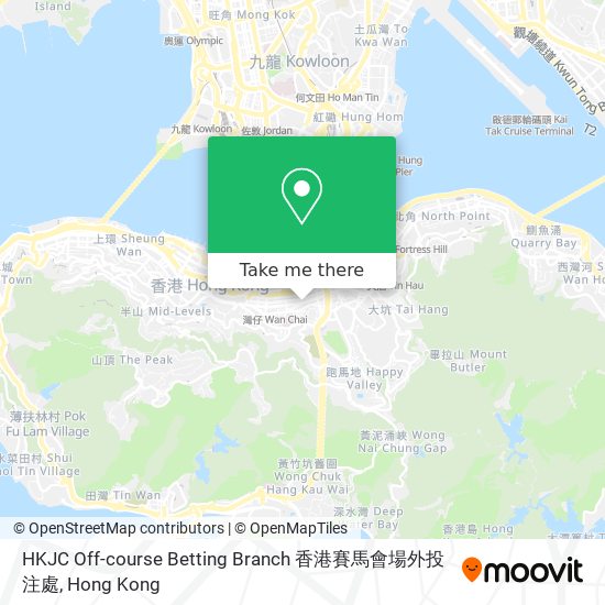 HKJC Off-course Betting Branch 香港賽馬會場外投注處 map