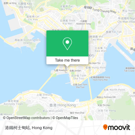 港鐵柯士甸站地圖