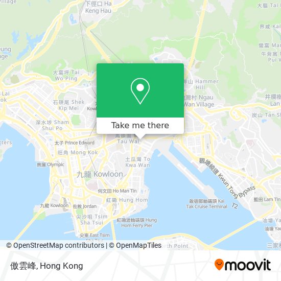 傲雲峰 map