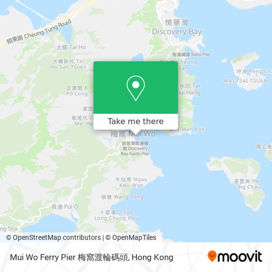 Mui Wo Ferry Pier 梅窩渡輪碼頭 map
