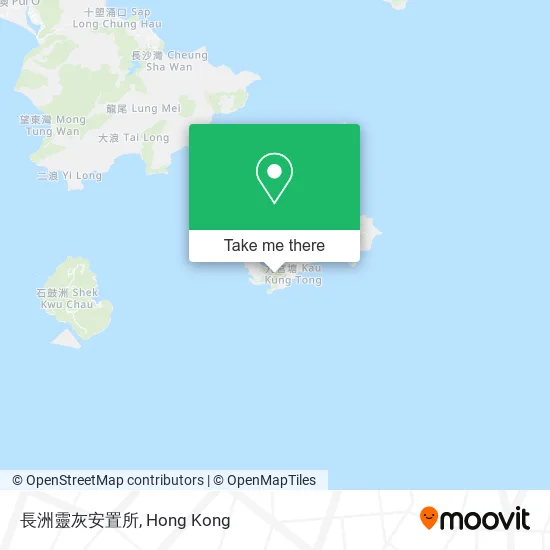長洲靈灰安置所 map