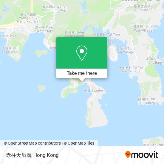 赤柱天后廟地圖