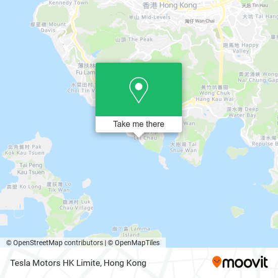 Tesla Motors HK Limite map