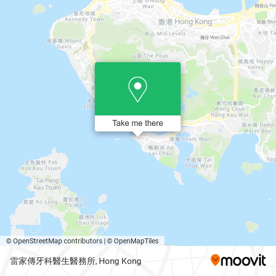 雷家傳牙科醫生醫務所地圖
