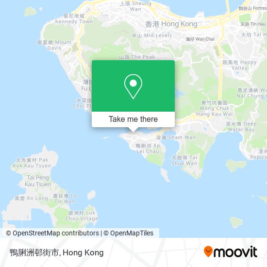 鴨脷洲邨街市 map