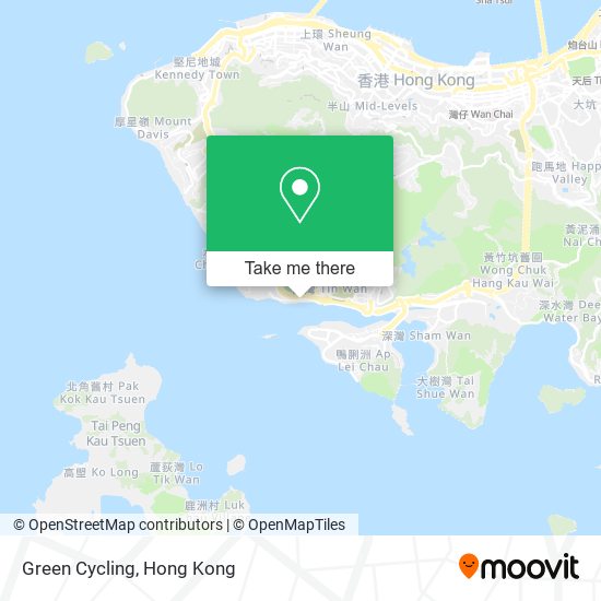 Green Cycling map