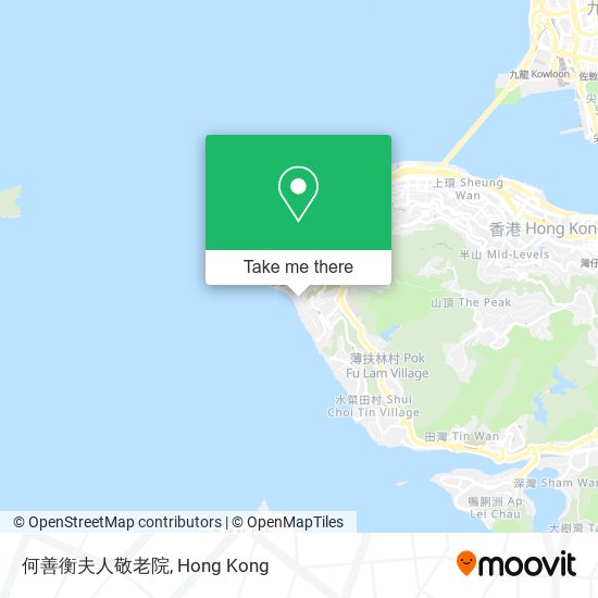 何善衡夫人敬老院地圖
