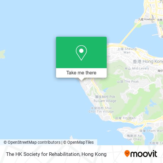 The HK Society for Rehabilitation map