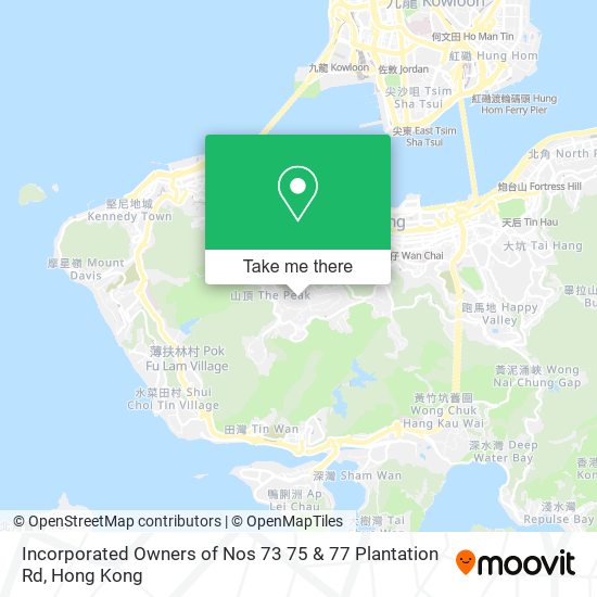 Incorporated Owners of Nos 73 75 & 77 Plantation Rd map