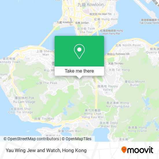 Yau Wing Jew and Watch map