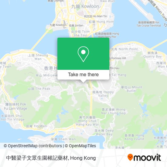 中醫梁子文眾生園權記藥材 map