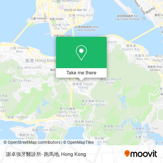 謝卓強牙醫診所- 跑馬地地圖