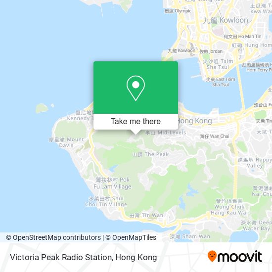 Victoria Peak Radio Station map