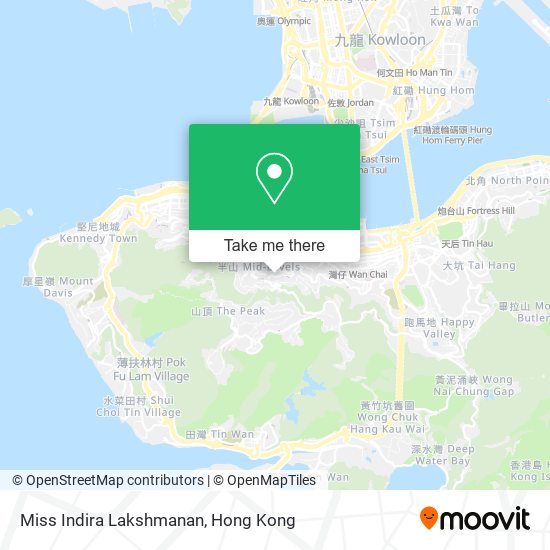 Miss Indira Lakshmanan map