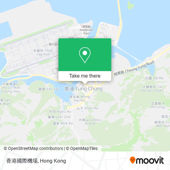 香港國際機場 map