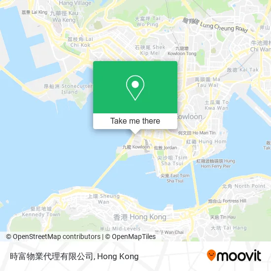 時富物業代理有限公司地圖